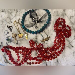 VTG Disney Donald Duck & Eclectic 9pc Jewelry Lot #4